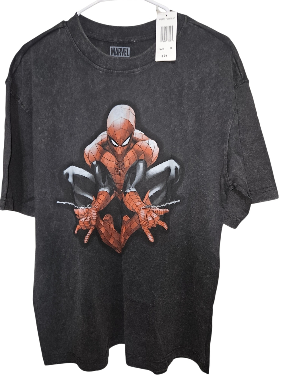 Marvel Black Spider-Man Graphic Short Sleeve Tee
